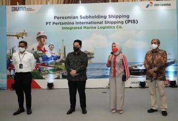 Pacu Tingkatkan Daya Saing, Erick Thohir Resmikan Subholding Shipping PT. Pertamina